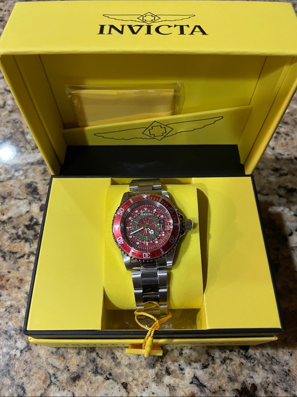 Invicta Pro Diver Roulette Edition Men's Watch Stainless Steel Bracelet